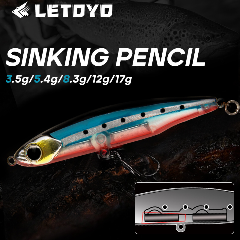 Fishing Lure Spoon - เหยื่อปลอม LETOYO แบบจมน้ำ 17 กรัม 12