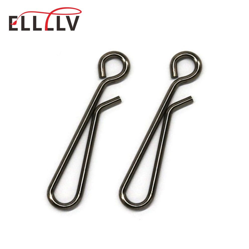 Fishing Lure Accessories - 100 ชิ้น ตะขอเกี่ยวแบบเปิดตา สแตนเลส สำหรับตกปลาทะเล หมุดเปลี่ยนเร็ว
