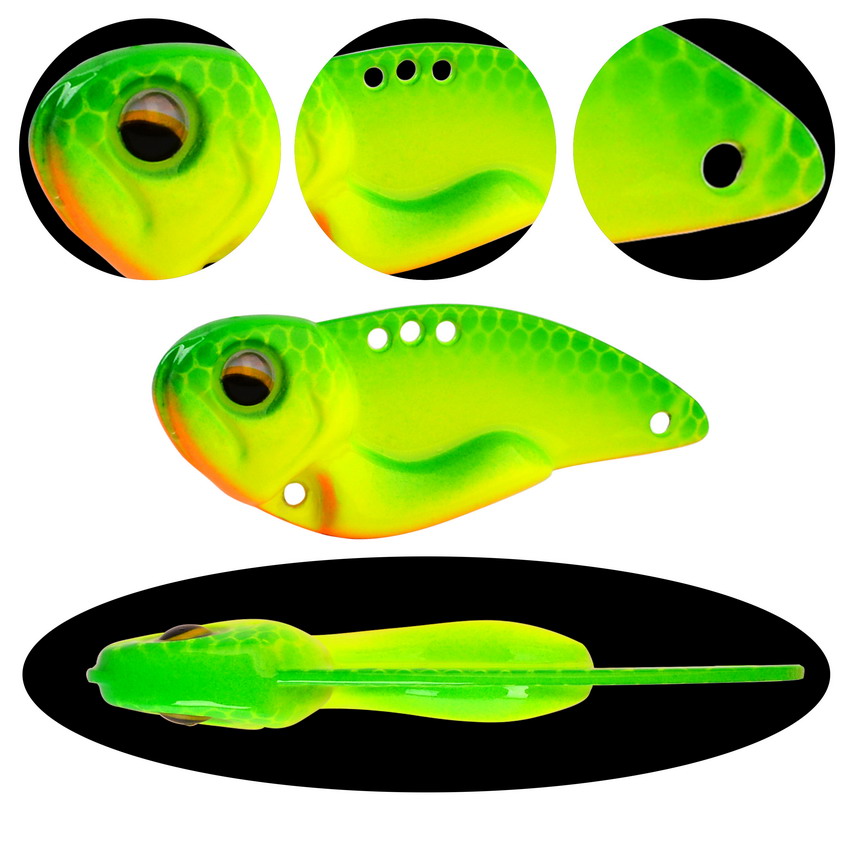 6pcs โลหะ VIB เหยื่อตกปลา 7.3g - Fishing Lure Spoon บทวิจารณ์และราคา