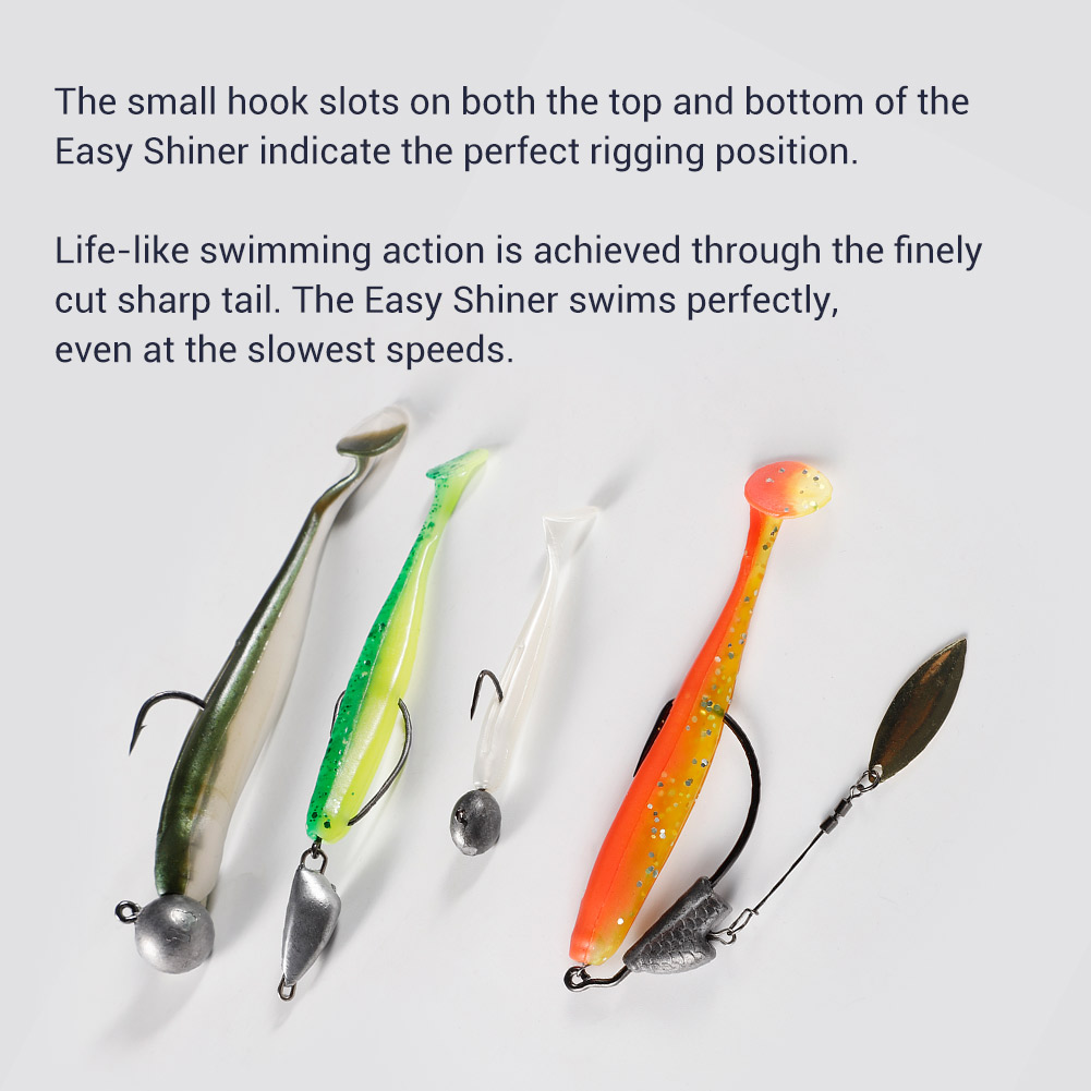 Noeby Easy Shiner silicone SHA - Fishing Lure Soft Plastic บทวิจารณ์และราคา