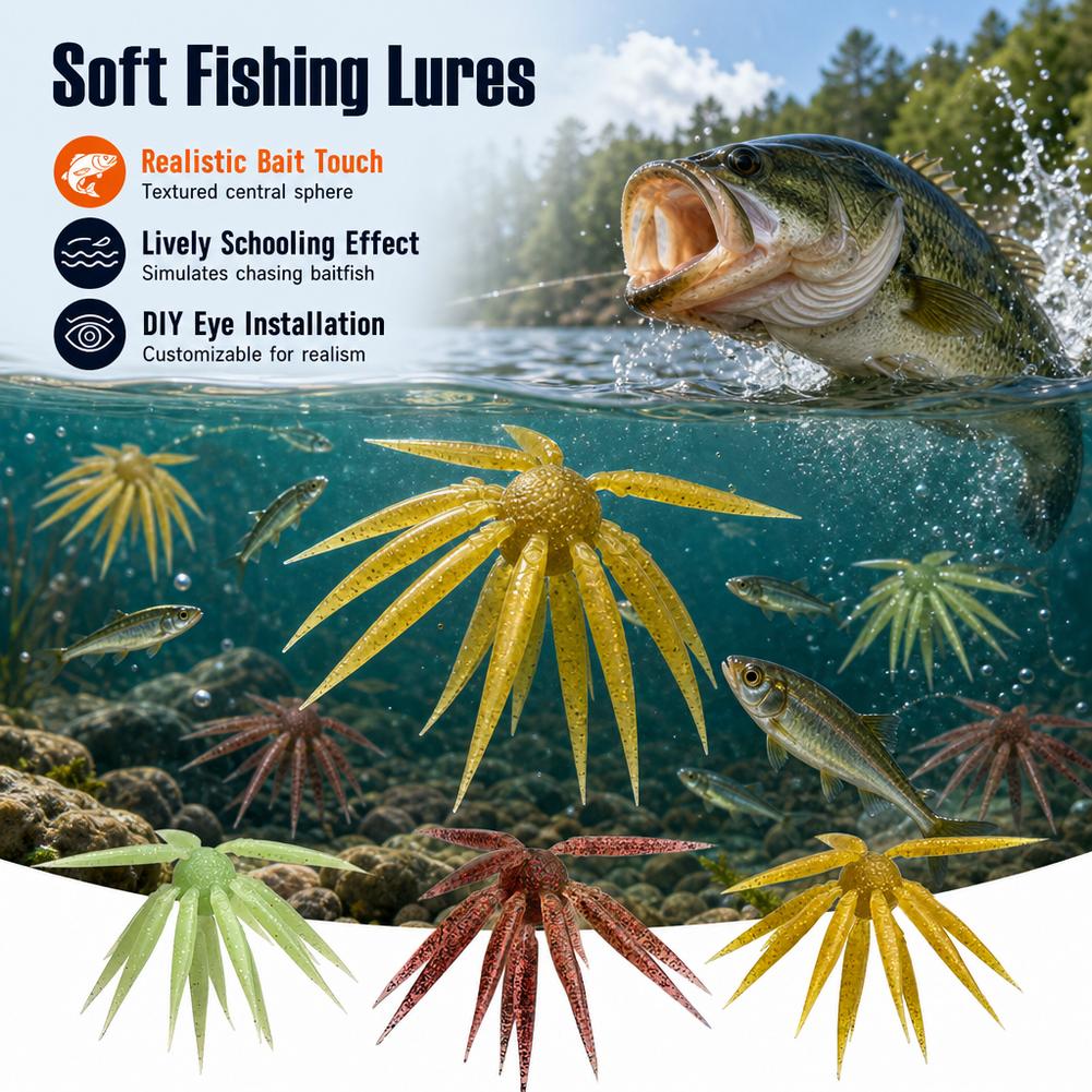 เหยื่อตกปลาเบส Finesse ขนาด 17 - Fishing Lure Soft Plastic บทวิจารณ์และราคา