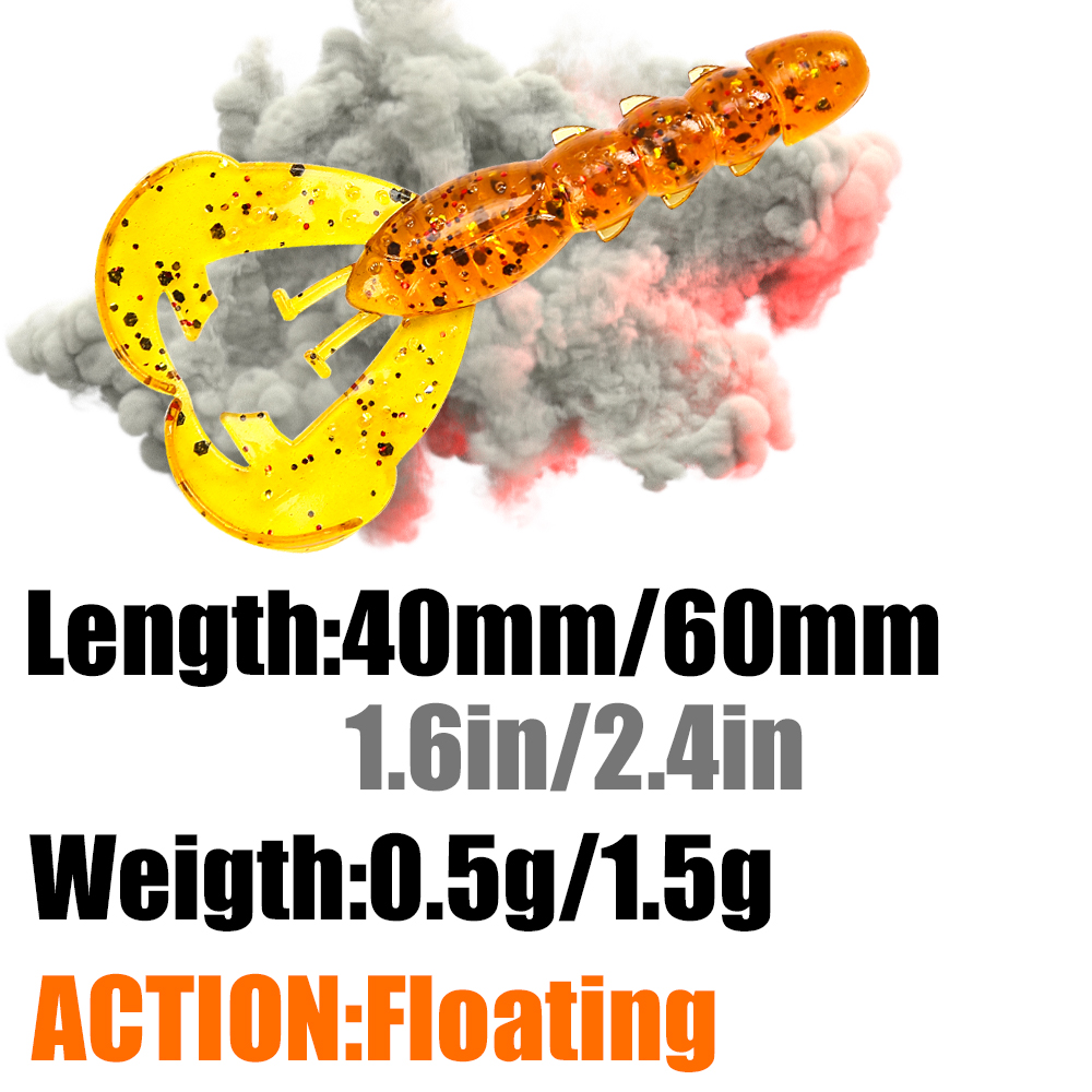 เหยื่อตกปลา PEAK Floating Craw - Fishing Lure Soft Plastic บทวิจารณ์และราคา