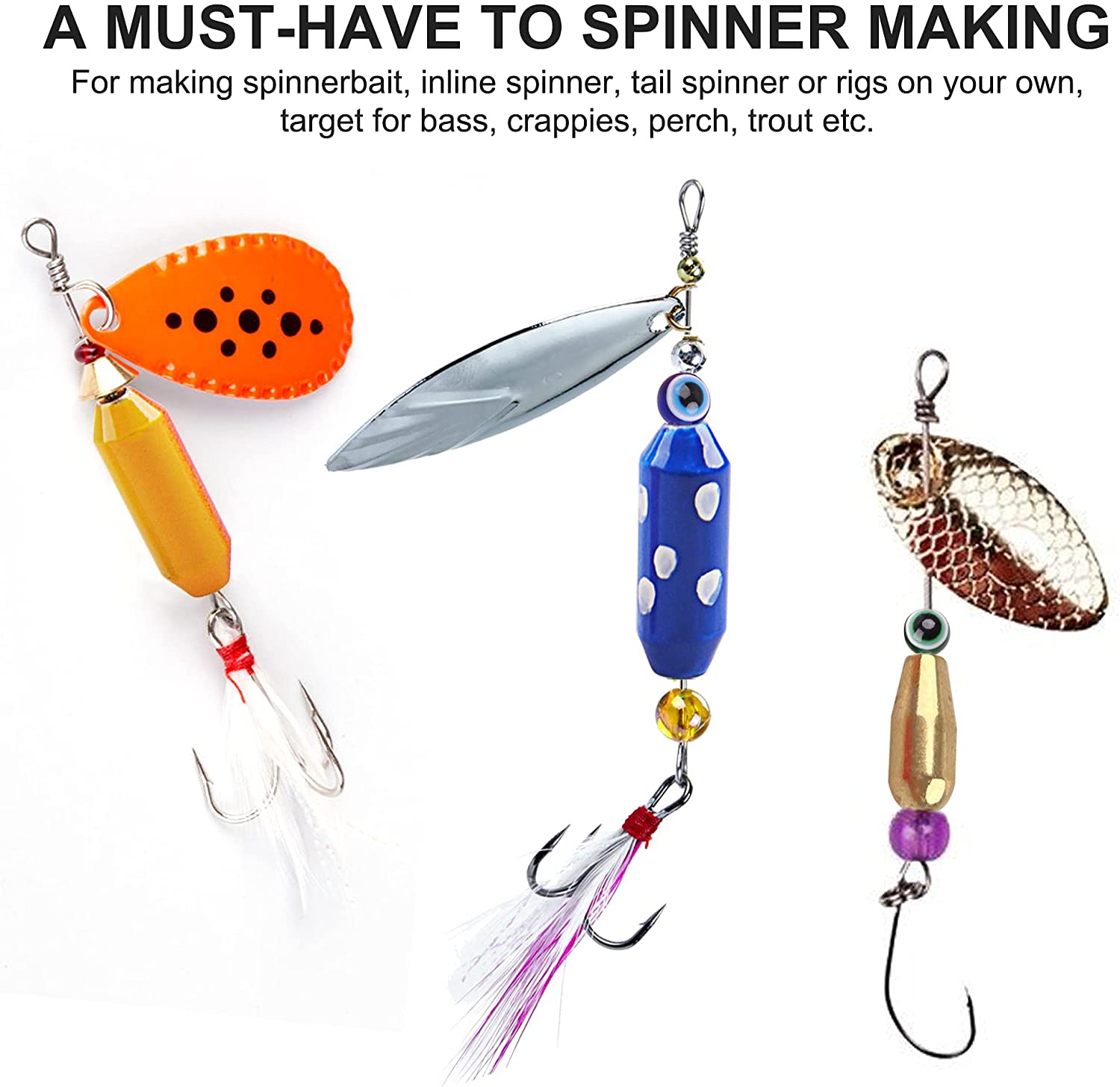 10Pcs ตกปลาทองเหลือง Spinner ล - Fishing Lure Accessories บทวิจารณ์และราคา