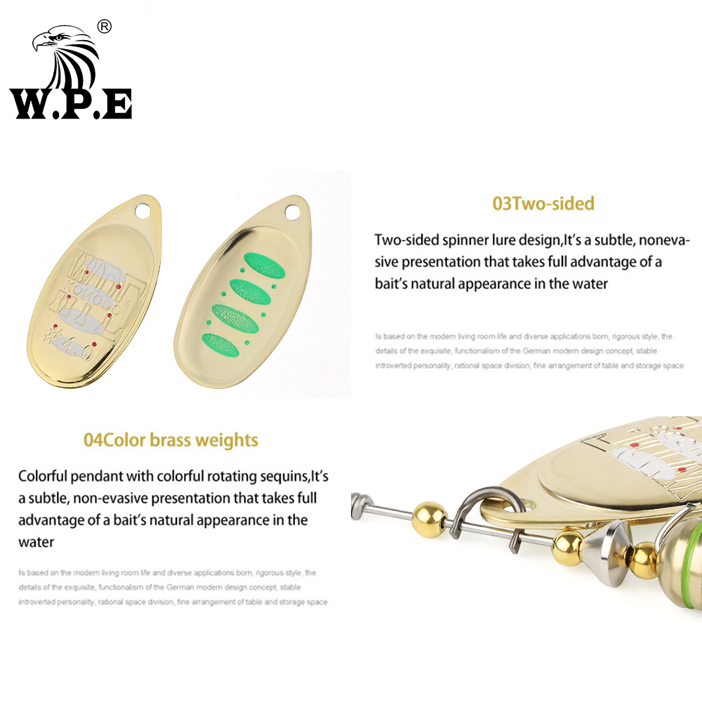 W.P.E KOMODO SPINNER Lure 2pcs - Fishing Lure Spoon บทวิจารณ์และราคา