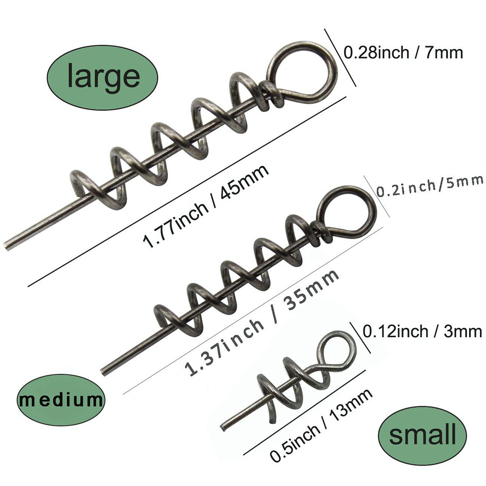 30pcs สแตนเลสสตีลฤดูใบไม้ผลิล็ - Fishing Lure Accessories บทวิจารณ์และราคา