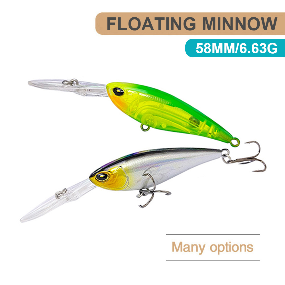 เหยื่อตกปลาปลอมขนาด5.8ซม. 6.63 - Fishing Lure Jerkbait บทวิจารณ์และราคา