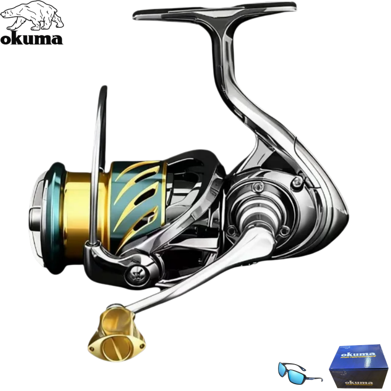 OKUMA 1000-7000 รอกสปินนิ่งโลห - Kastking Reel Zephyr บทวิจารณ์และราคา