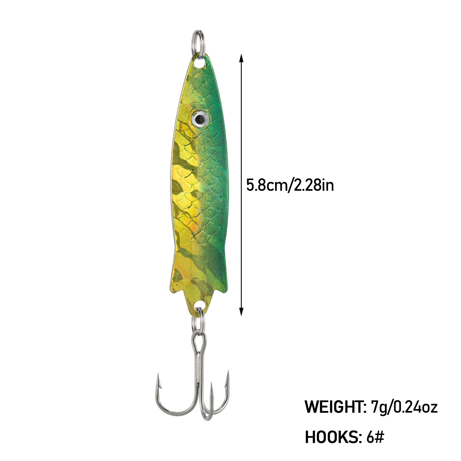 เหยื่อตกปลาโลหะรูปช้อนโทบี้7กร - Fishing Lure Spoon บทวิจารณ์และราคา