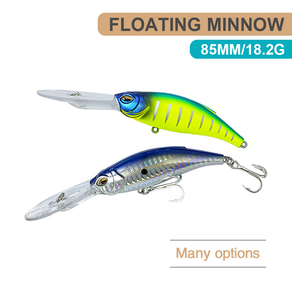 8.5 ซม.18.2g เหยื่อตกปลาลอย Mi - Fishing Lure Jerkbait บทวิจารณ์และราคา